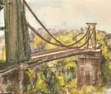 A collection of five watercolour sketches of scenes from Bristol, all around 9" x 13" (23 x 33cm), unframed, (5) by Bernhard Sickert, watercolour, sold Aug 2022