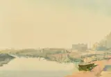 Early Summer Morning on the Rother by Murray Urquhart, watercolour, offered Aug 2022