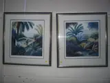 The Hidden Garden' 121/125 and 'Garden Pond II' 99/125, each approximately 52cm x 47.5cm (2) by Nicolette Jelen, print (other), sold Feb 2016