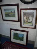 signed Limited Edition prints, 'The Final Fairway' 41/500, 'The Testing 10th' 93/ by Craig Campbell, print, sold Feb 2016