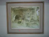 Provencial Caprice print with pencil signature to border, artists water mark, label verso, approximately 45cm x 58cm by William Russell Flint, print, sold Feb 2016