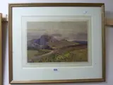 HIGHLAND SCENE, watercolour, signed and dated 12 lower right, 24cm x 36cm by Albert Strange, watercolour, sold Jan 2016