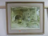 Provencial Caprice print with pencil signature to border, artists water mark, label verso, approximately 45cm x 58cm by William Russell Flint, print, sold Jan 2016