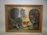 'The Fisherman of Towy', oil on board, signed lower right, titled on reverse, by Eric Bradforth, oil on board, sold Nov 2015