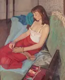 The Daydream Oil on canvas 61 x 51cm Exhibited: Leeds College of Art ++Good condition by Francis Helps, Oil on canvas, sold Dec 2015