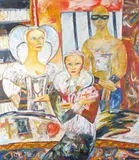 Mary Stuart Signed and inscribed Mary Stuart, also signed, titled and dated 1987 verso Oil on canvas 173 x 152cm ++Good condition by John Bellany, 1987, Oil on canvas, sold Dec 2015
