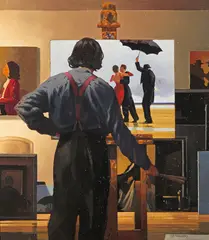 Ties that bind Signed Oil on canvas 81 x 71cm Painted in 1995 ++Good condition by Jack Vettriano, 1995, Oil on canvas, sold Dec 2015
