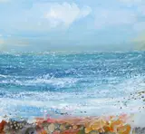 White horses Signed and dated 11.3.98 in pencil Acrylic 22 x 23.75cm Provenance: Newlyn Art Gallery ++Good condition by Kurt Jackson, Acrylic, sold Dec 2015