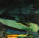 Below the Red Sea, Gulf of Aquba, Jordan Signed, also signed titled and inscribed verso Oil on board 23 x 23cm by Padraig Macmiadhachain, Oil on board, sold Dec 2015
