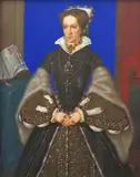 Portrait of Queen Mary I by George Perfect Harding, oil, sold Dec 2015