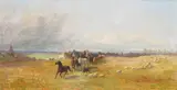 Cattle by Charles H. Poingdestre, 1869, oil on canvas, sold Dec 2015