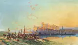Broken Bridge at Avignon Signed and dated 73 Oil on canvas 53 x 89cm; 21 x 35in ++Relined, good restored condition by Henry Valter, Oil on canvas, offered Dec 2015