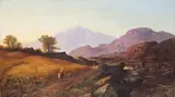 On the Lledr Signed and dated 1874 Oil on canvas 56 x 97cm; 22 x 38in ++Relined, in good condition by Walter Williams, 1874, Oil on canvas, sold Dec 2015