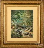 landscape by John Heyl Raser, watercolor, sold Jul 2019