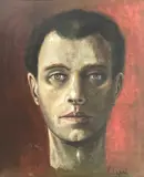 Self Portrait by Stanislao Lepri, c. 1940, oil on board, sold Jan 2022
