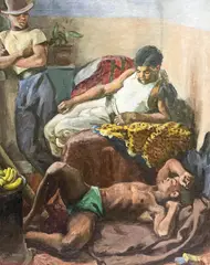 Three Figures in an Interior by Etienne Bouchaud, oil on canvas, sold Jan 2022