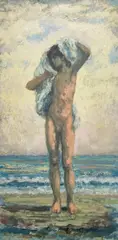 The Boy Ganymede by Geoffrey Rhoades, 1966, oil on canvas, sold Jan 2022