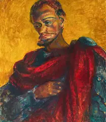 Harry Andrews by Clara Klinghoffer, 1952, oil on canvas, sold Jan 2022