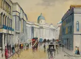 National Gallery, London by Roland Davies, oil on canvas (unstretched), sold Jan 2022
