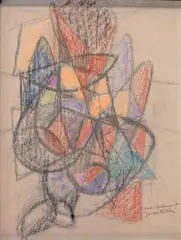 Composition by Jean Villeri, Pastel, sold Apr 2013
