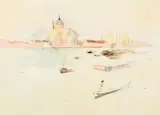 Venise, San Giorgio by Jean-Louis Forain, Aquarelle, sold Jun 2021