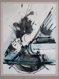 Composition by Bertini Gianni, Aquarelle et encre de Chine, sold Jun 2015