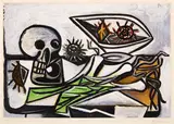 Nature morte au crane by Pablo Picasso, aquatint on paper, sold Oct 2020