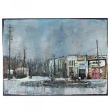 Roundabout by Nadine Charlsen, Watercolor on paper mounted to painted panel, sold Oct 2023
