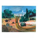 Provincetown by Byron Browne, Gouache and watercolor on paper, sold Oct 2023