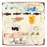 Studio by Bill Fisher, Oil and cold wax on panel, sold Oct 2023