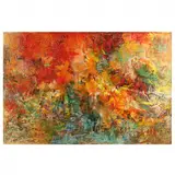 Caressant by Bernyce Alpert Winick, Oilstick on paper, sold Oct 2023