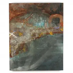 Passage by Mark Bettis, Oil with cold wax on panel, sold Oct 2023