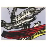 Brushstrokes by Roy Lichtenstein, Screenprint in colors, sold Oct 2023