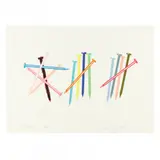 Spikes by James Rosenquist, Lithograph in colors with embossing, sold Oct 2023