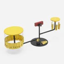 Tite perpetual calendar by Paolo Tilche, 1957-58, enameled steel, printed paper, magnet, string, sold Aug 2022