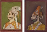 Indien, Rajasthan by 2 Herrenportraits, gouache, offered Dec 2015