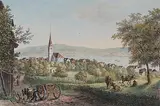 Wädenschweil by Heinrich Maurer, lithograph, sold Dec 2015