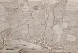 Stadtplan Rorschach: "Rorschach in Plan gelegt von Herrn Josef Nicolaus Erath Hochfürstlich St. Gallischen Rathe und Lehenvogt by Johann Franz Roth, engraving, sold Dec 2015