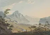 Vue de Wesen by Johann Jakob Wetzel, aquatint, sold Dec 2015