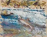 Regordanza dal parc Naziunal by Fritz Hug, oil on canvas, sold Dec 2015