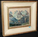 Wetterhörner", um 1941 by Rudolf Dreher, oil on board, sold Dec 2015