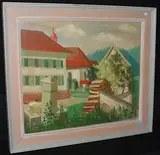 Eingang zum Kloster", 1951 by Willy Fries, oil on board, offered Dec 2015