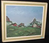 Ruossalp im Schächental am Übergang nach dem Muotatal", 1910 by Otto Meister, oil on canvas, sold Dec 2015