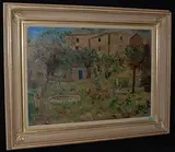 Tessiner Dorf by Margherita Osswald-Toppi, oil on board, sold Dec 2015