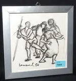 Ein Tanz by Mario Comensoli, 1956, chalk, sold Dec 2015
