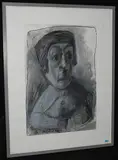 Selbstportrait by Helen Dahm, mixed media, sold Dec 2015