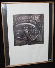 Giger's Alien by H. R. Giger, 1980, offset lithograph, sold Dec 2015