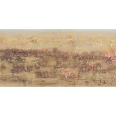 Field by Joichi Hoshi, 1974, woodcut in colors, sold Jan 2024