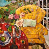 Untitled by Jae Dougall, oil on canvas, sold Jan 2024