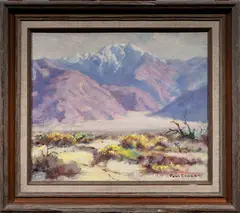 California Landscape by Paul Conner, oil on board, sold Jan 2024